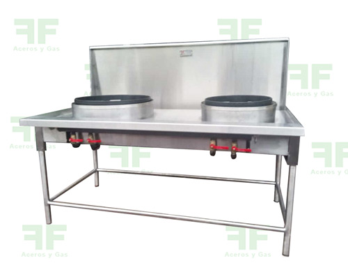 Estufas wok en acero para comida china