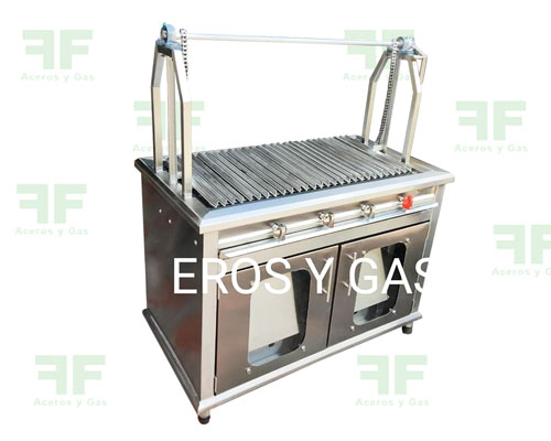 asador barbacoa en acero inoxidable