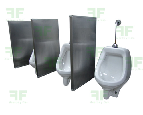 divisiones en acero para orinal baño