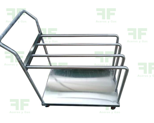 carro transporte en acero